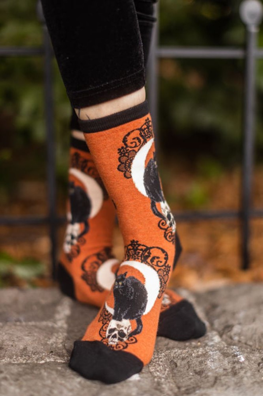 Socks Mod Sock Crew Socks | Black Cat Moon Crew