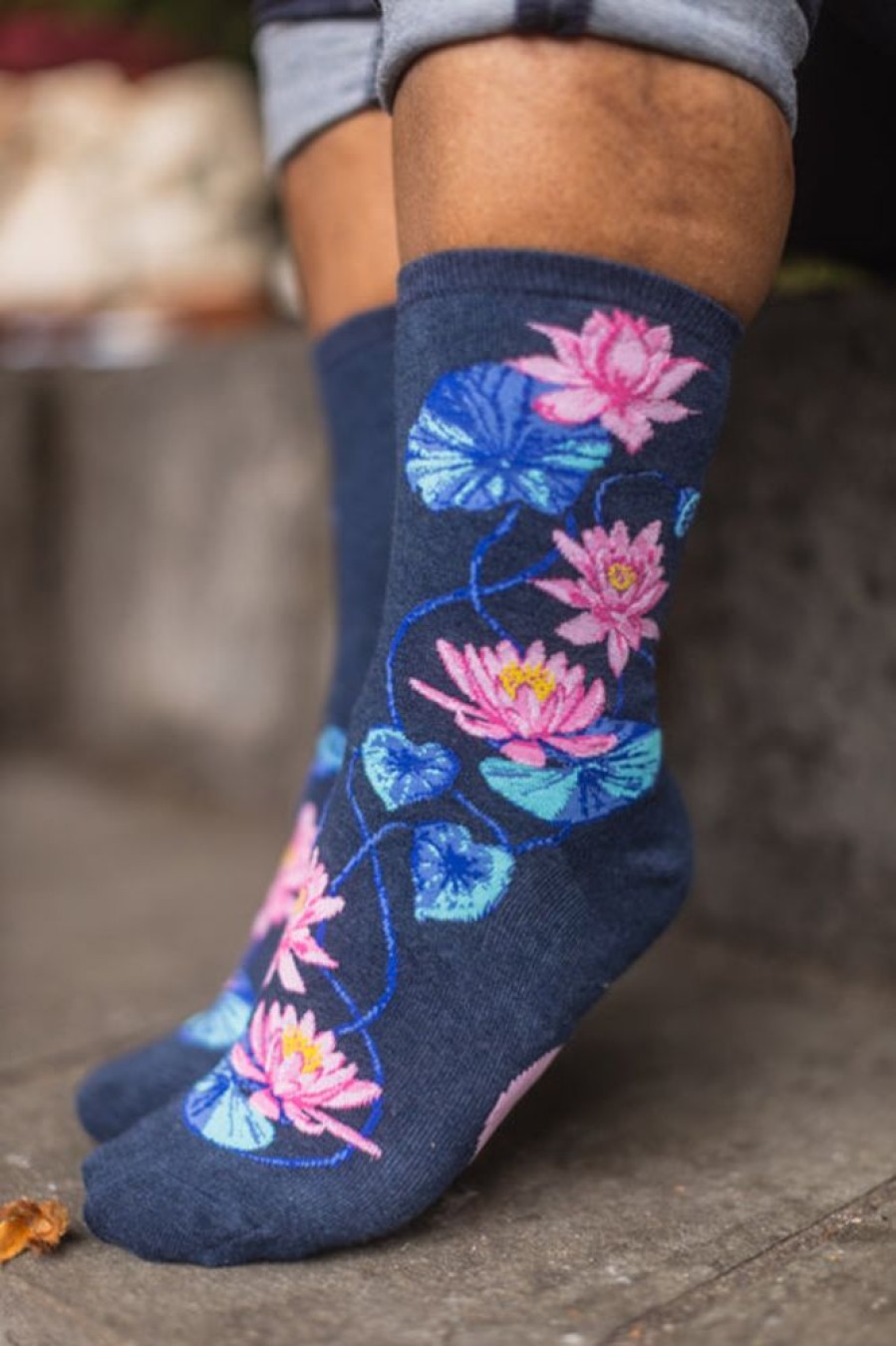 Socks Mod Sock Crew Socks | Moonlight Lotus Crew