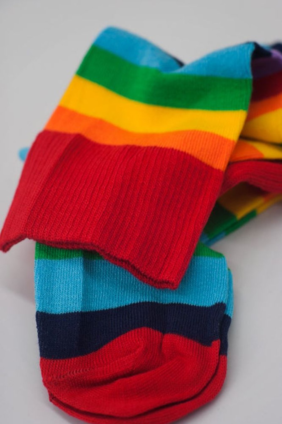 Socks Leg Avenue Thigh Highs | Acrylic Rainbow Thigh High