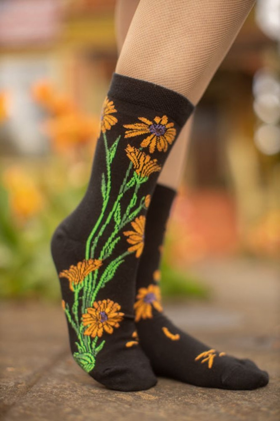 Socks Ozone Crew Socks | Marigold Crew