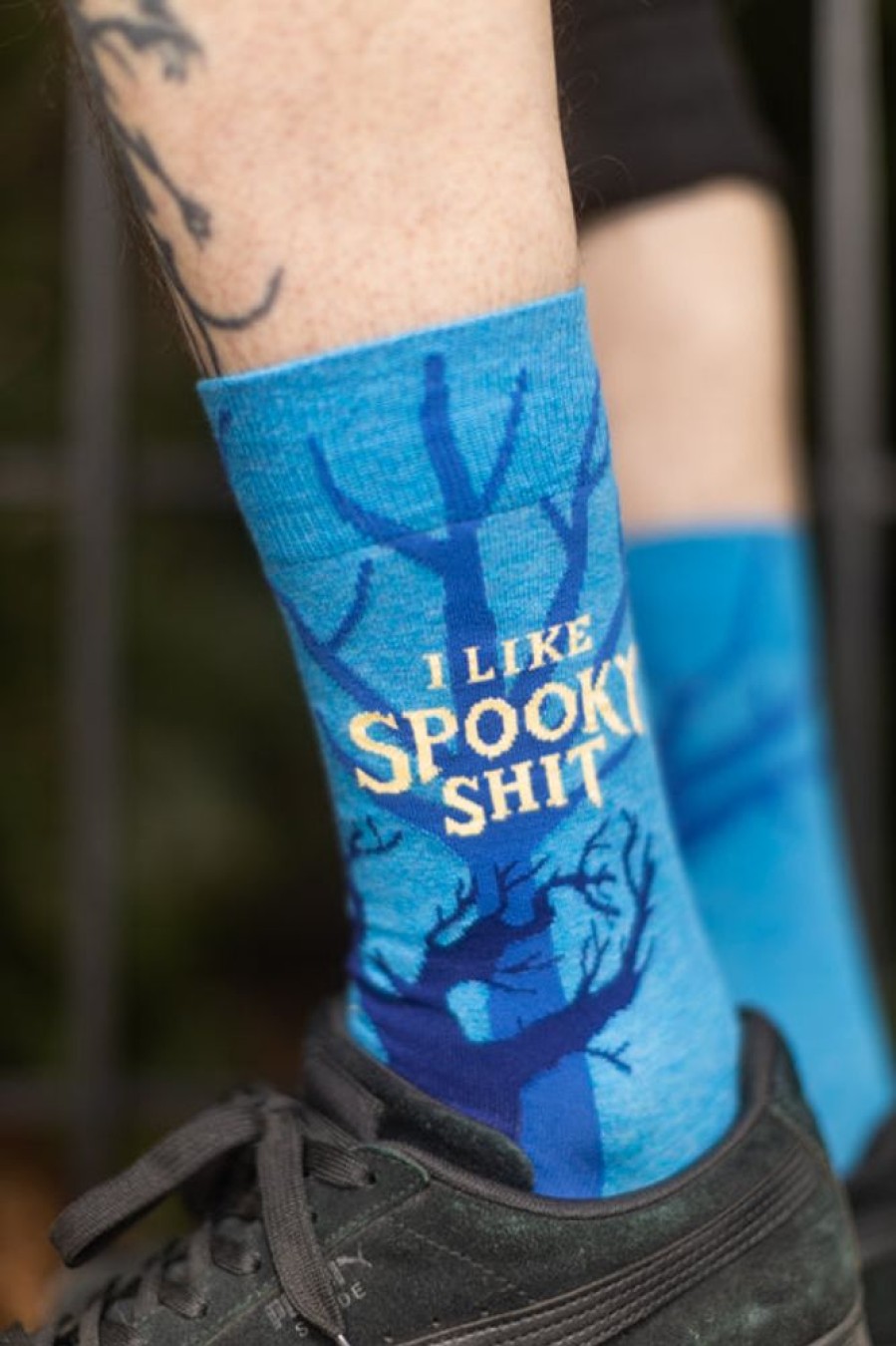 Socks BlueQ Crew Socks | I Like Spooky Shit Crew