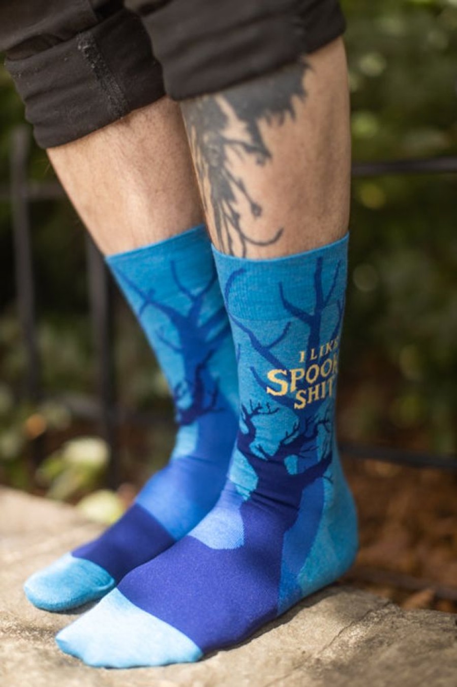 Socks BlueQ Crew Socks | I Like Spooky Shit Crew