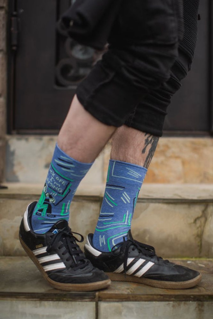 Socks BlueQ Crew Socks | F*Ck Off, I'M Gaming Crew