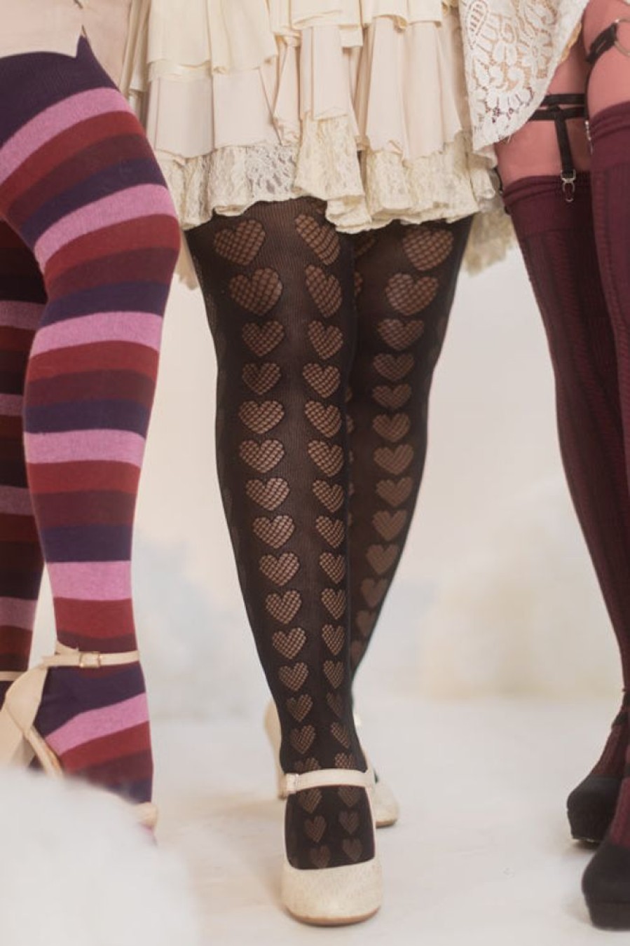 Plus Size Killer Legs Plus Size Tights | Plus Size Oh My Hearts Net Tights