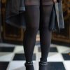 Plus Size Glamory Plus Size Thigh Highs | Vital Opaque Stocking With Stay Up Lace Top