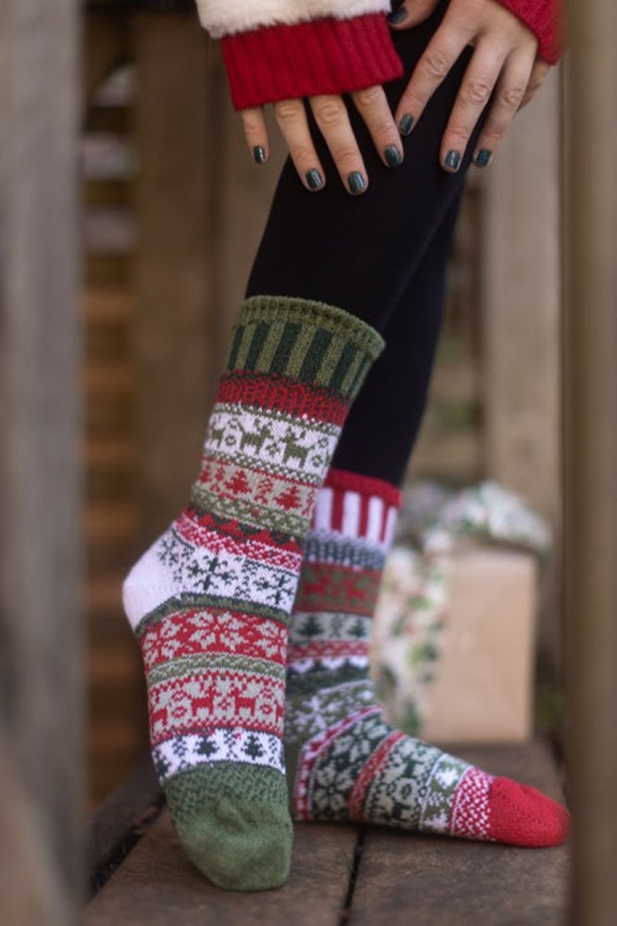 Socks Solmate Crew Socks | Yuletide Crew