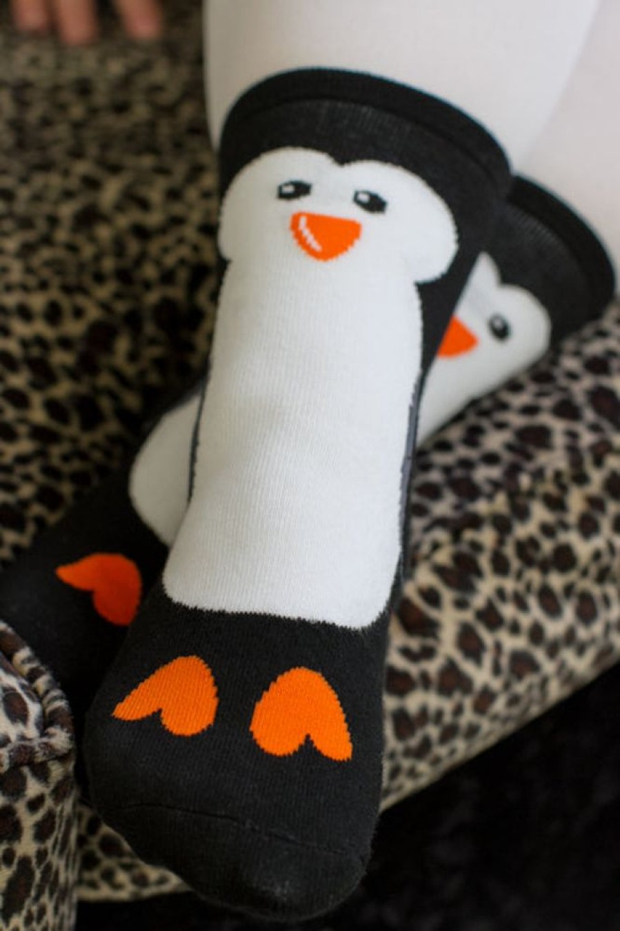 Socks Foot Traffic | Penguin Slipper Socks