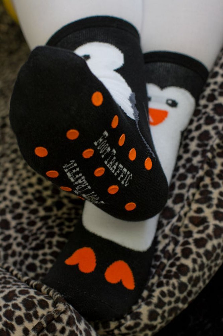 Socks Foot Traffic | Penguin Slipper Socks