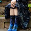 Plus Size Mod Sock Plus Size Crew Socks | Under The Stars Crew