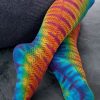 Socks Love Lite Precision Tie Dye Over The Knee | Tie Dye O Chevrons