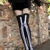 Socks Tabbisocks Thigh Highs | Cotton Skeleton Over The Knee