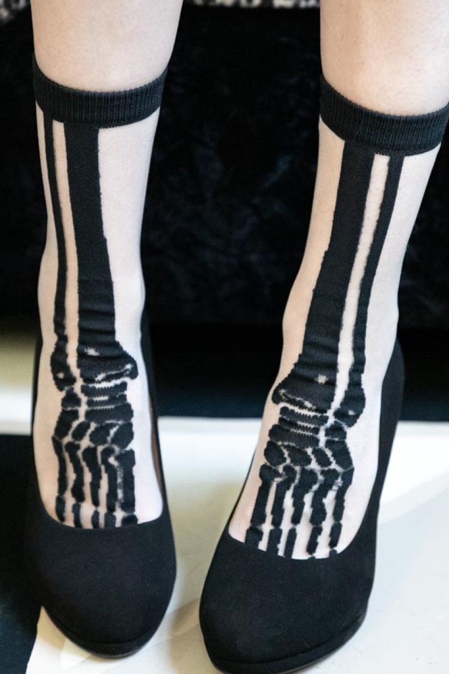 Socks Tabbisocks Crew Socks | Clear Skeleton Crew