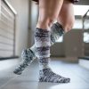 Socks DreaM Stockings Over The Knee | Marled Stripe Knee Socks