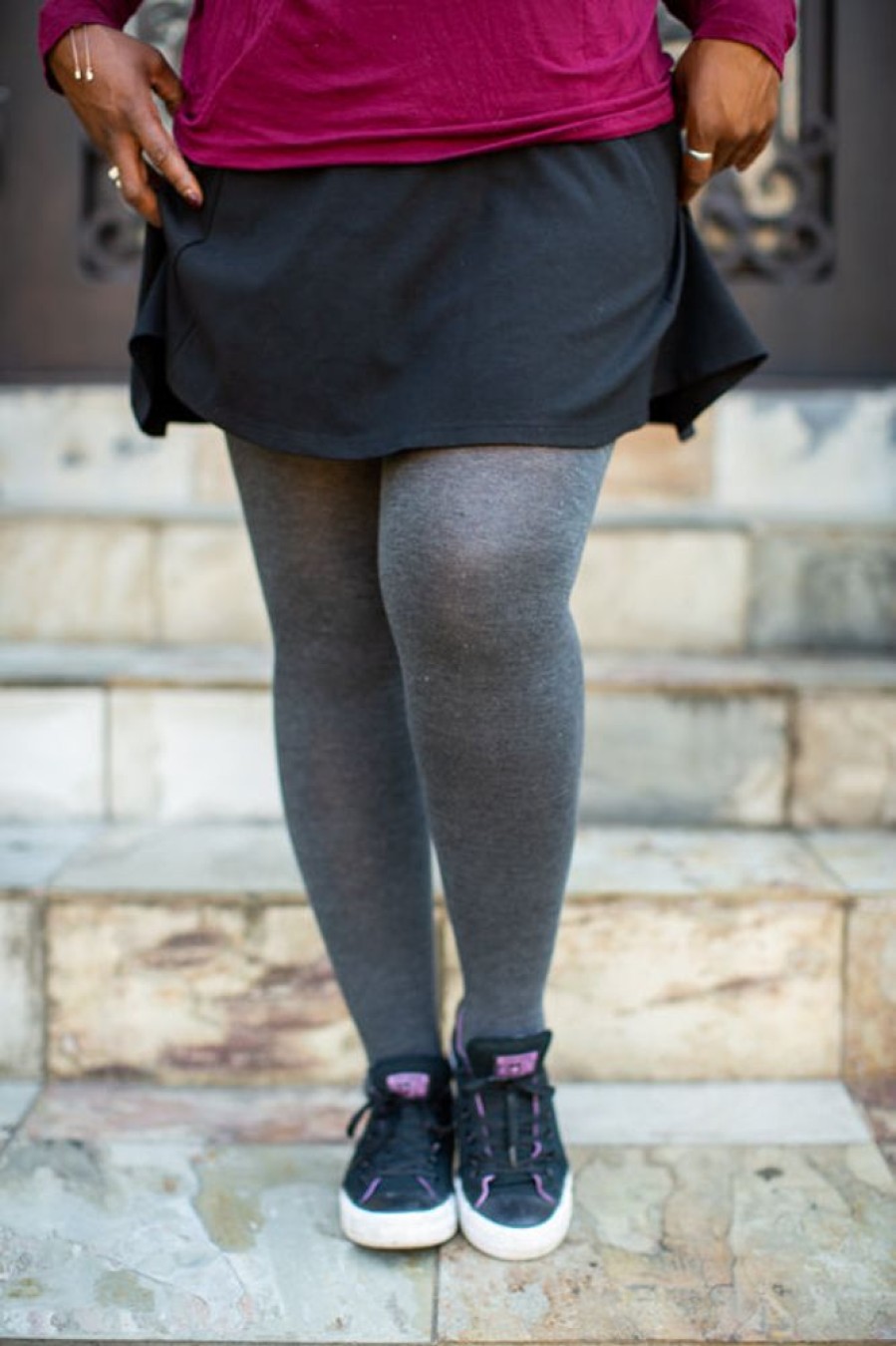 Plus Size Foot Traffic Plus Size Tights | Plus Size Signature Cotton Tights