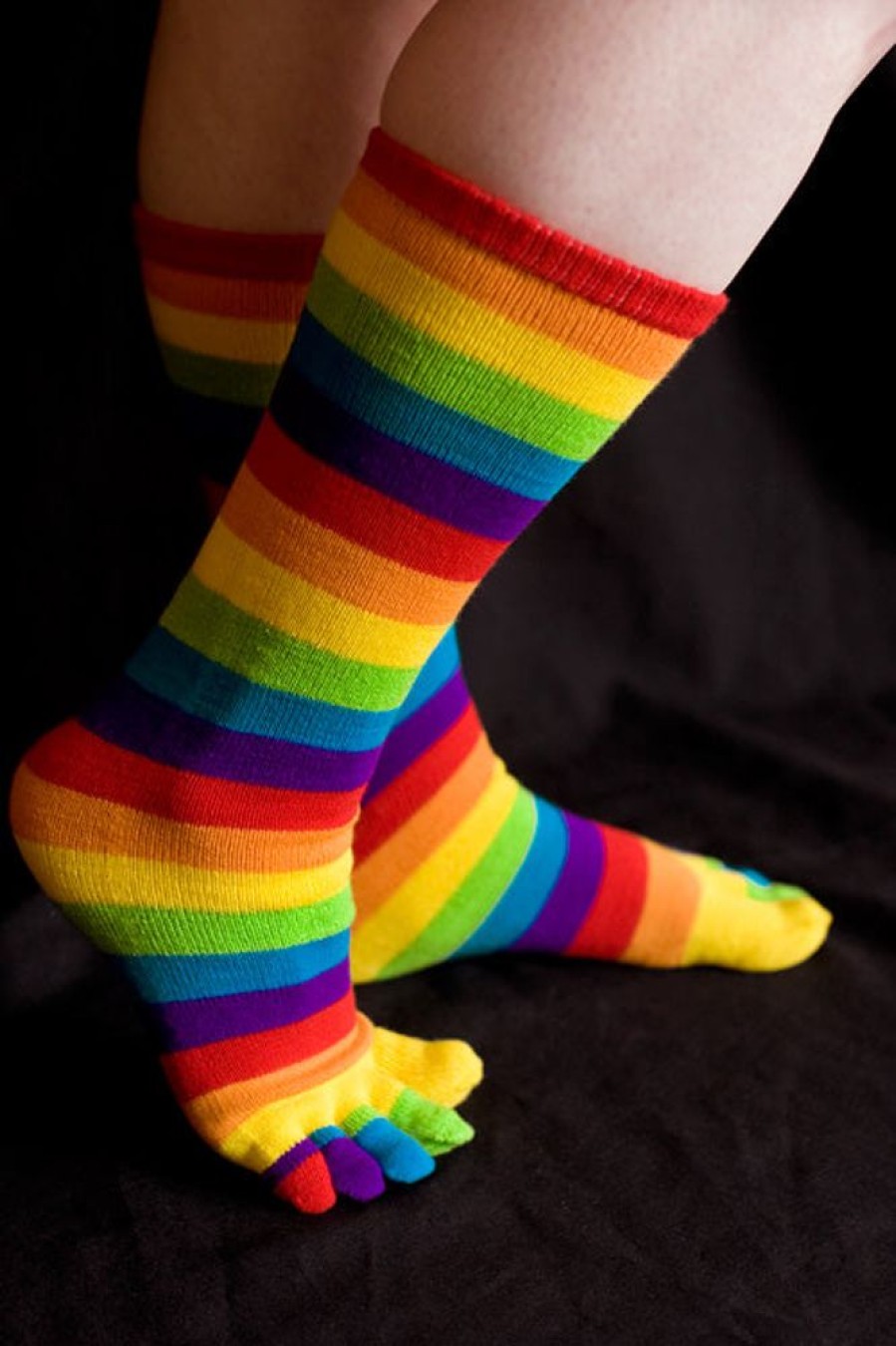 Socks Foot Traffic Kids Socks | Kid'S Rainbow Toe Socks