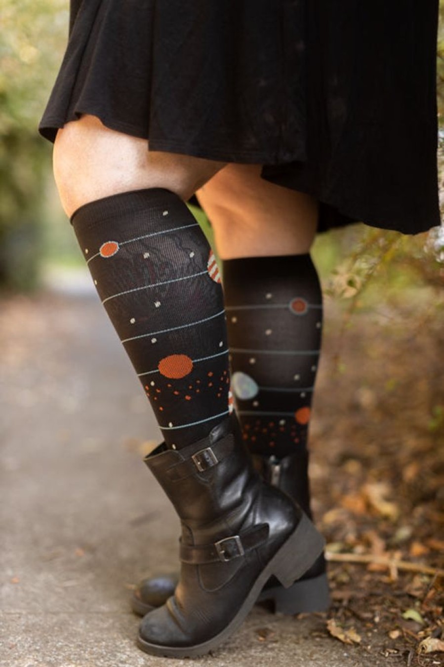 Socks Foot Traffic | Planets Compression Knee High