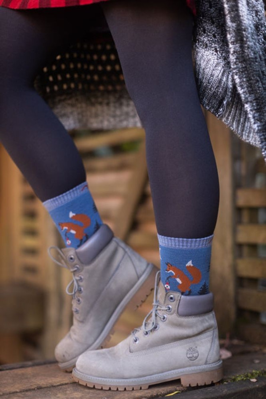 Socks Darn Tough Crew Socks | Fox Critter Club Hiking Micro Crew