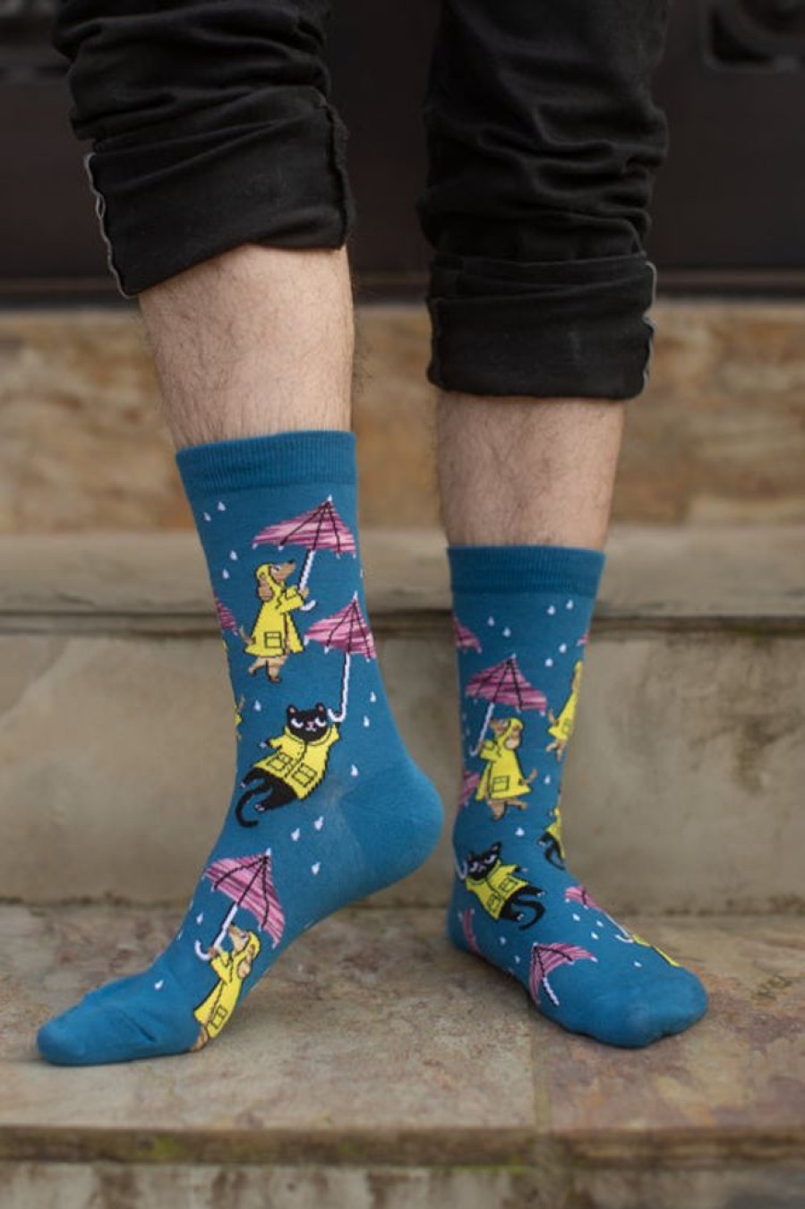 Socks Sock It To Me Crew Socks | Petting In The Rain Crew