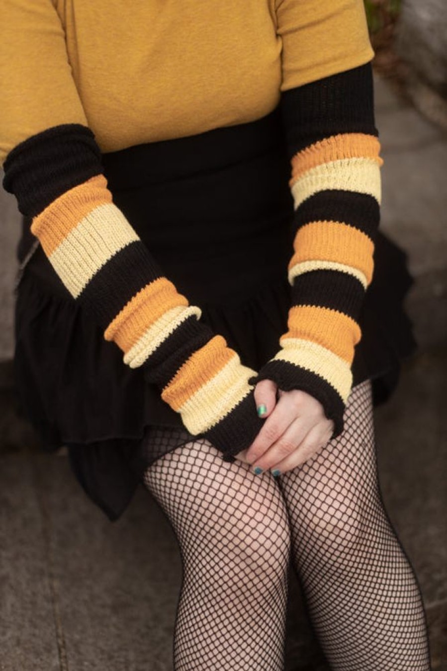 Accessories DreaM Stockings Sleeves | Trick Or Treat Stripes Warmers