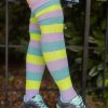 Plus Size DreaM Stockings Plus Size Thigh Highs | Sherbet Stripes Thigh High