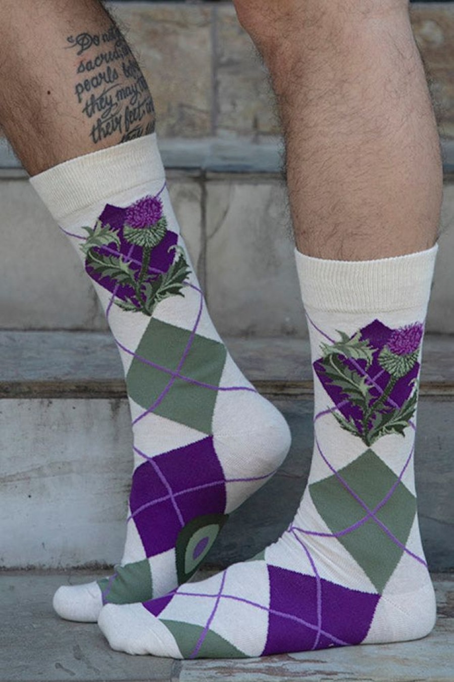 Socks Mod Sock Crew Socks | Argyle Thistle Crew