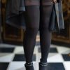 Socks Glamory Thigh Highs | Vital Opaque Stocking With Stay Up Lace Top