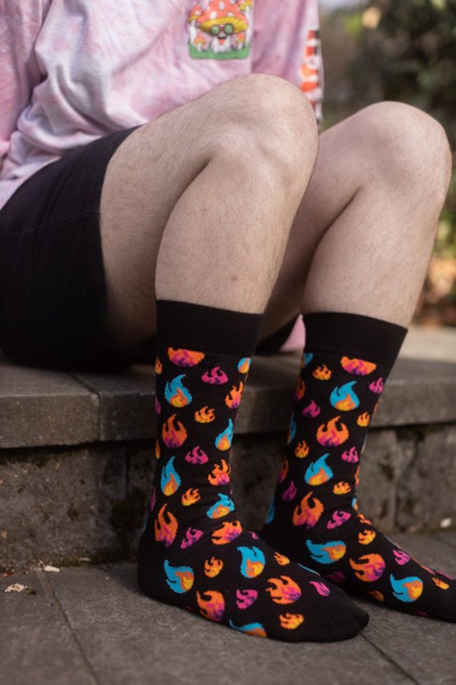 Socks Happy Socks Crew Socks | Flames Crew