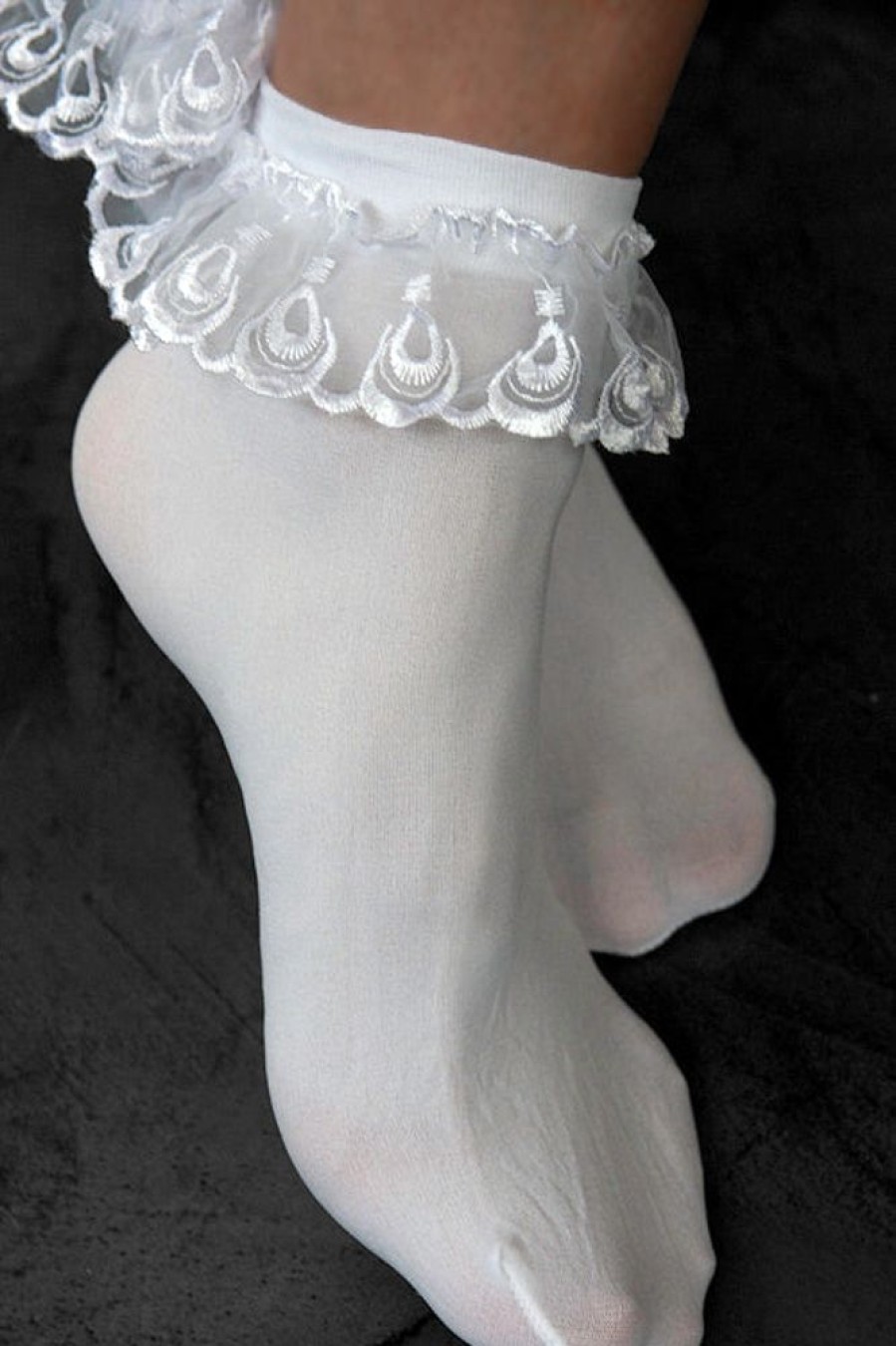 Socks Leg Avenue Anklets | Lace Ruffle Anklet