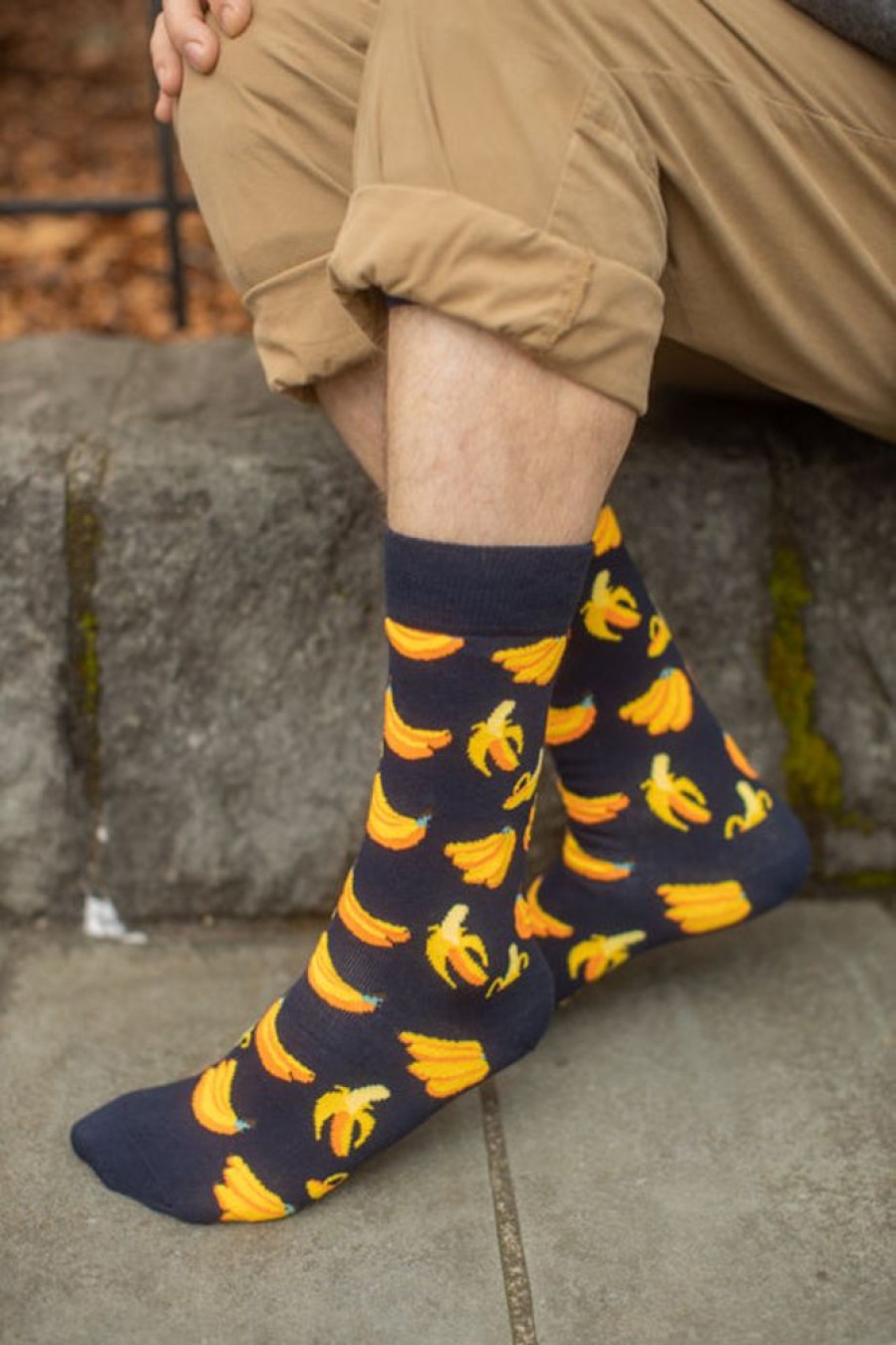 Socks Happy Socks Crew Socks | Banana Crew