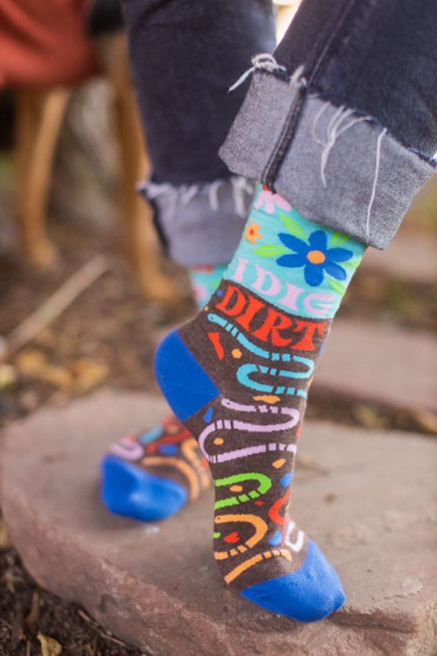 Socks BlueQ Crew Socks | I Dig Dirt Crew