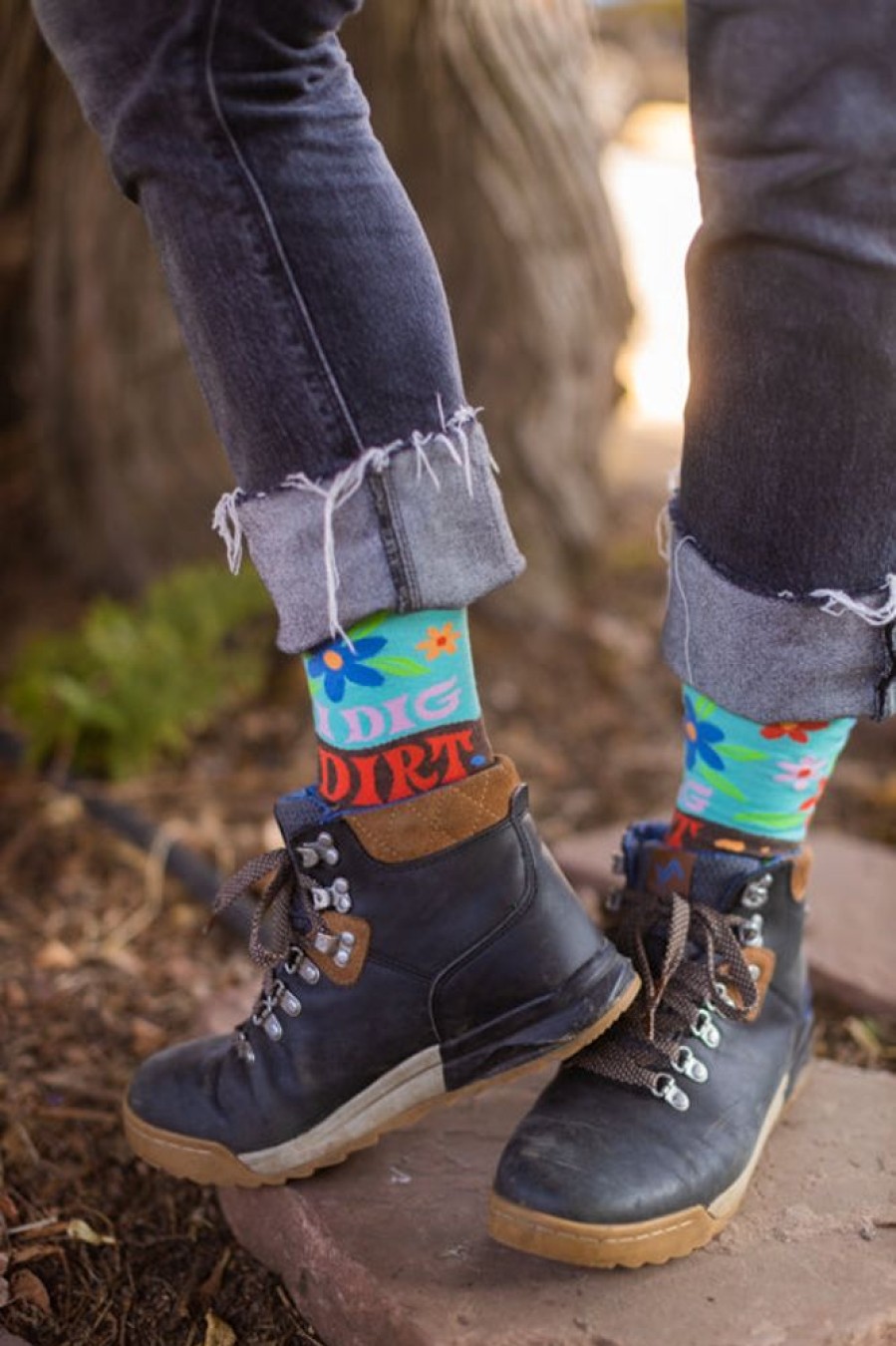 Socks BlueQ Crew Socks | I Dig Dirt Crew