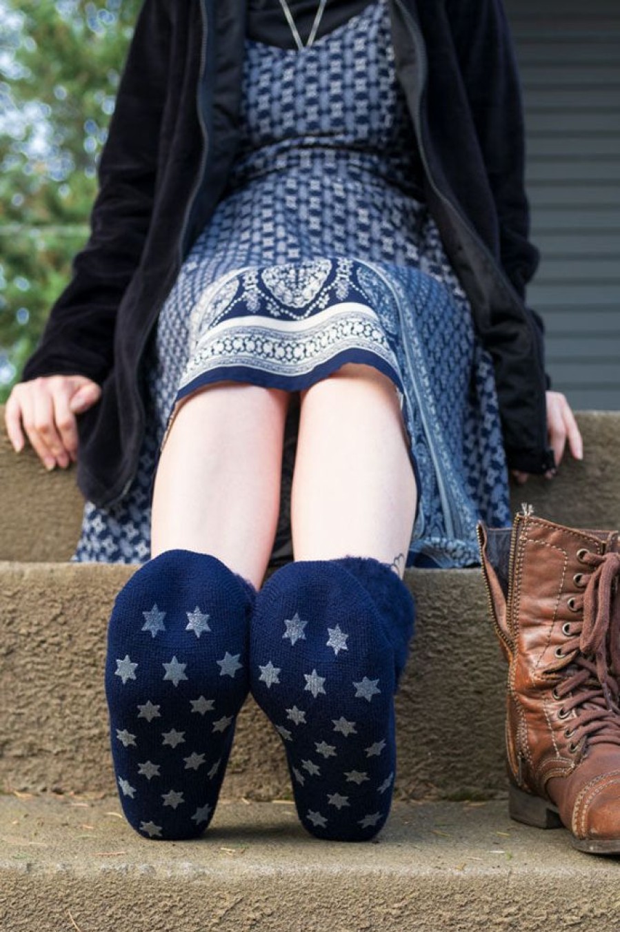 Socks Outer Gear | New Zealand Bed Socks With Star Treads