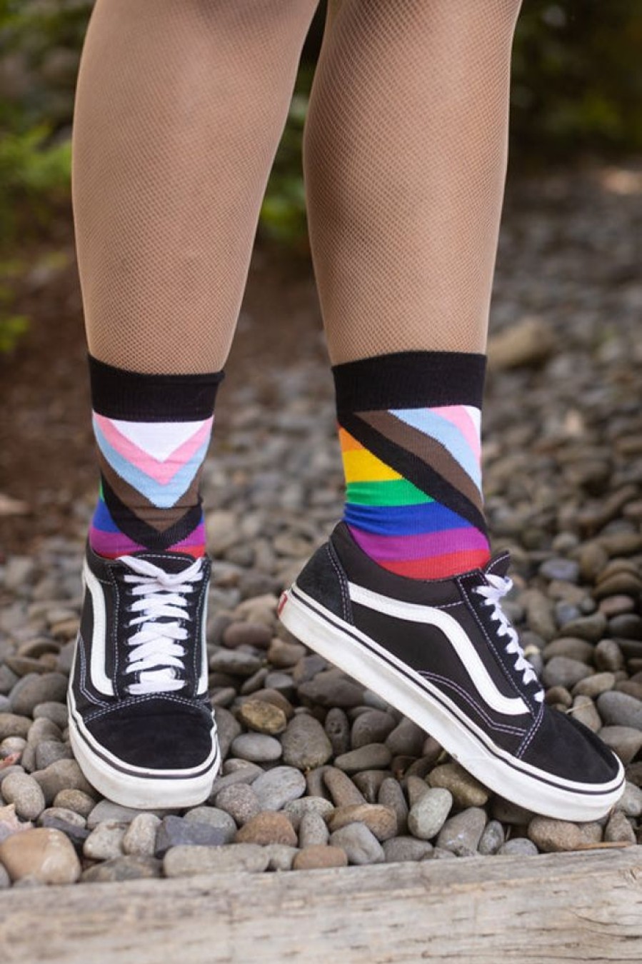 Socks Happy Socks Crew Socks | Phluid Progress Flag Crew