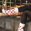 Socks Outer Gear Midcalves | New Zealand Bed Socks With Hearts