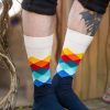 Socks Happy Socks Crew Socks | Faded Diamond Crew