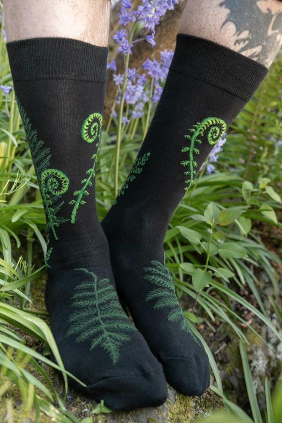 Plus Size Mod Sock Plus Size Crew Socks | Ferns And Fiddleheads Midcalf