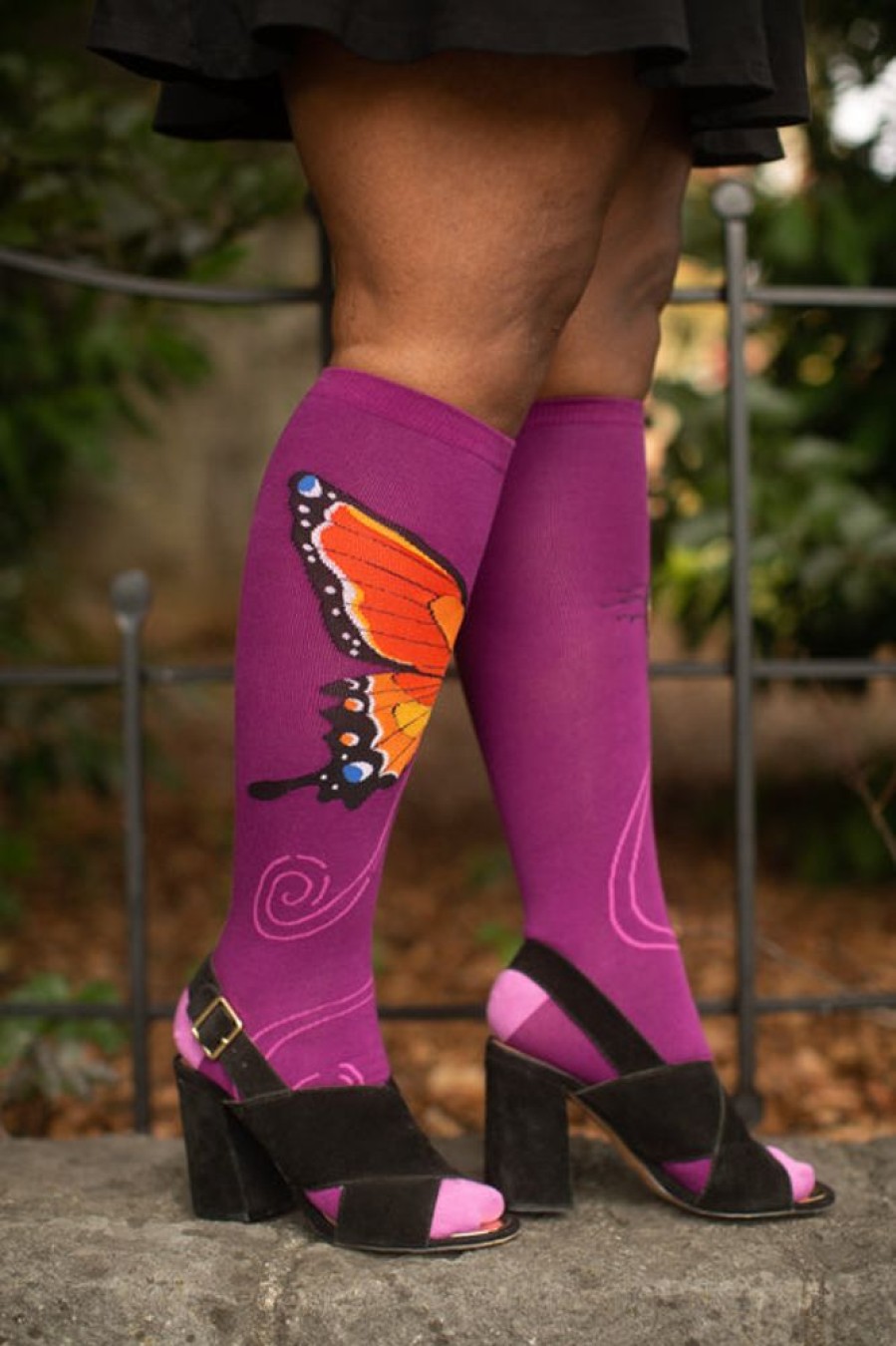 Plus Size Sock It To Me Plus Size Knee Highs | The Monarch Stretch It Knee High