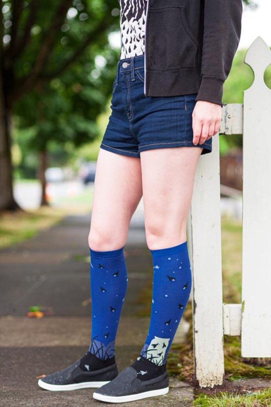 Plus Size Sock It To Me Plus Size Knee Highs | Glow In The Dark Nightlight Stretch-It Knee High