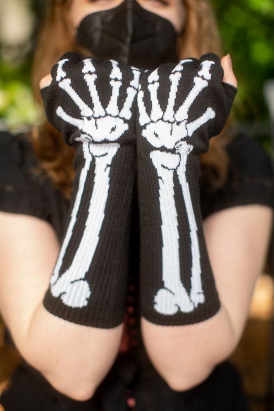 Accessories Leg Avenue Fingerless Gloves | Skeleton Fingerless Gloves