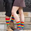 Socks Mod Sock Midcalves | Classic Rainbow Striped Crew