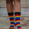 Socks Dreamer Socks Midcalves | Philly Rainbow Crew Socks