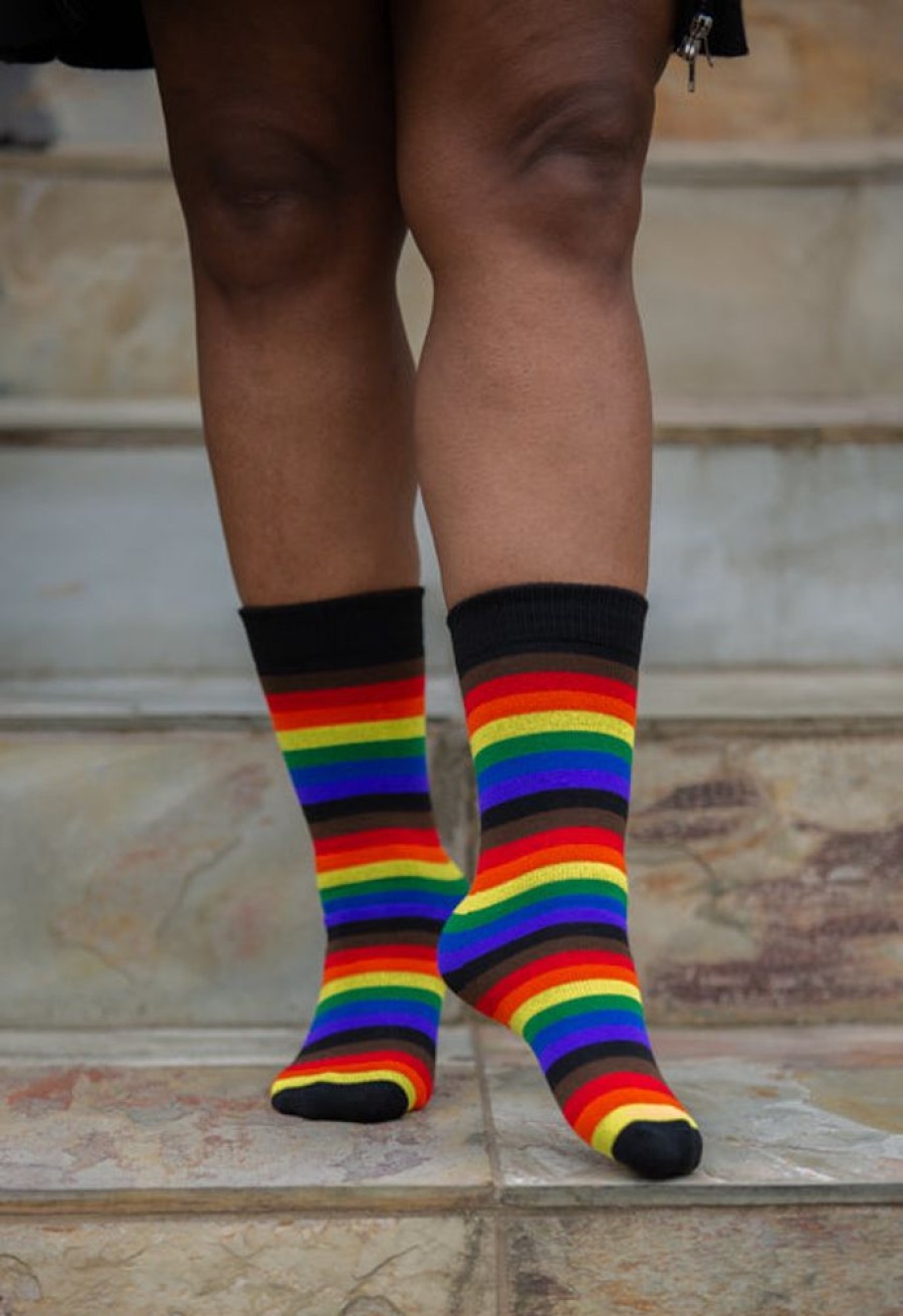 Socks Dreamer Socks Midcalves | Philly Rainbow Crew Socks