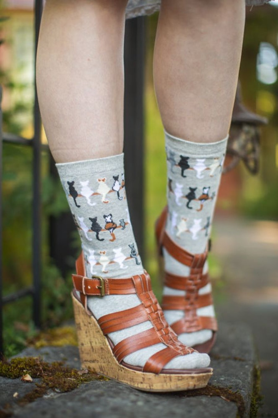 Socks K Bell Crew Socks | Cat Tails Crew