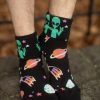 Socks Sock It To Me Crew Socks | Far Out Glow In The Dark Turn Cuff Crew