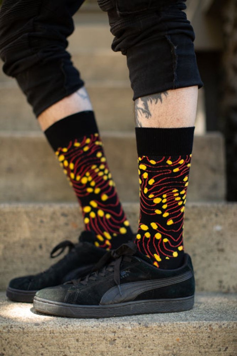 Plus Size Happy Socks Plus Size Crew Socks | Eternal Fingers Crew