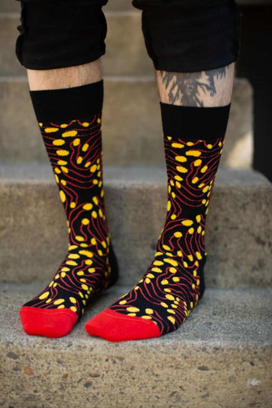 Plus Size Happy Socks Plus Size Crew Socks | Eternal Fingers Crew