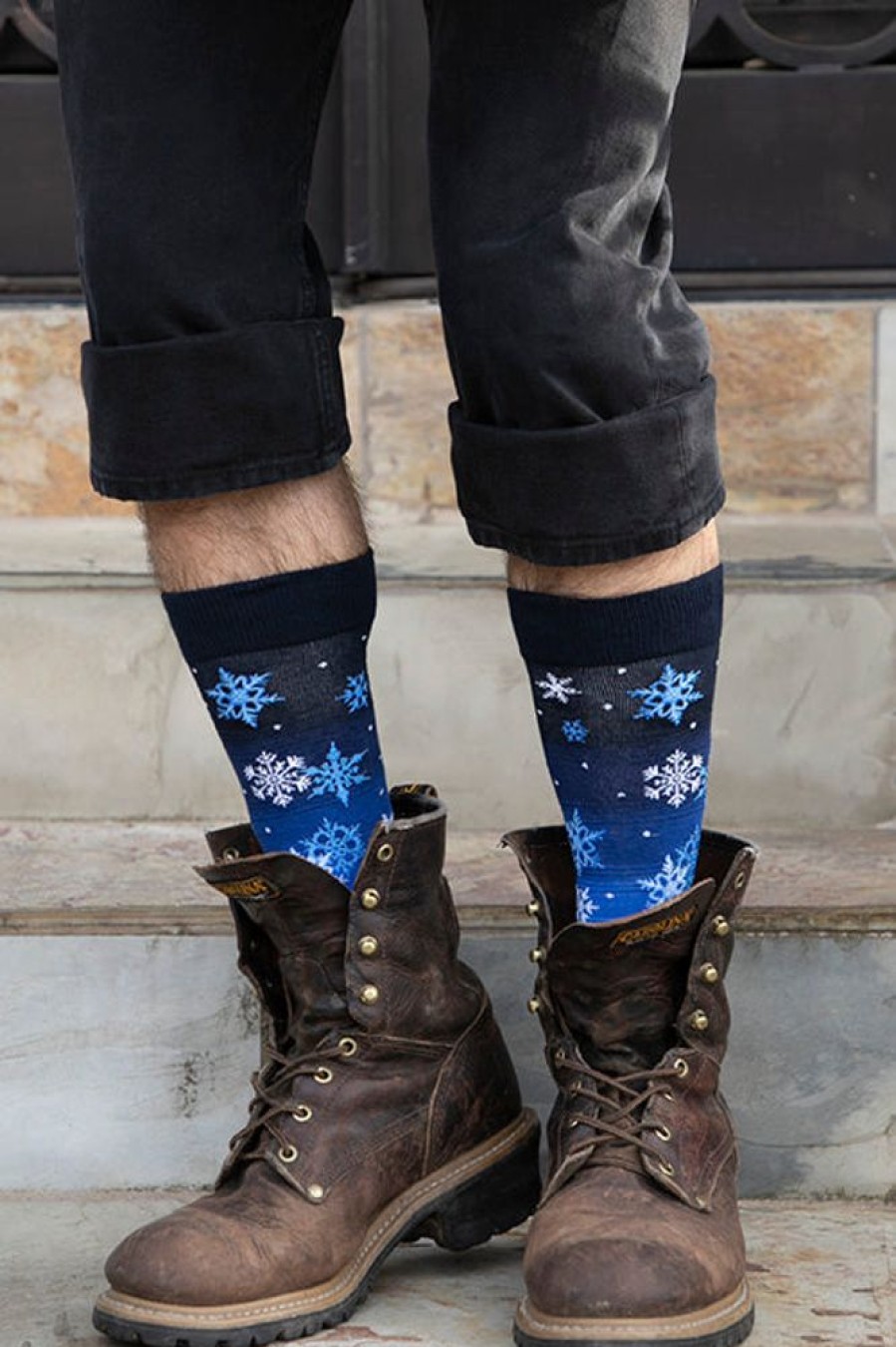 Socks Mod Sock Midcalves | Snowflakes Crew