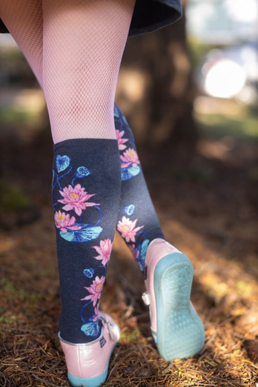 Plus Size Mod Sock Plus Size Knee Highs | Moonlight Lotus Knee High