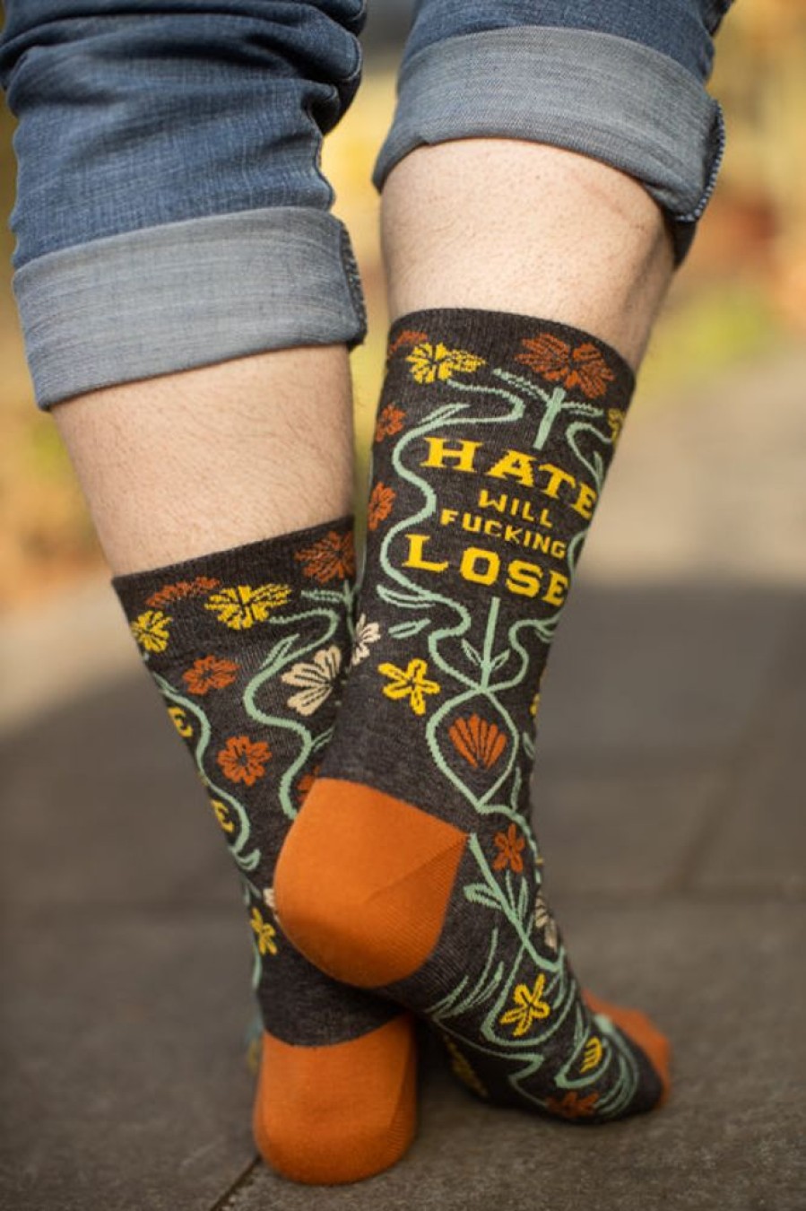 Socks BlueQ Midcalves | Hate Will F*Cking Lose Crew