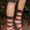 Socks Mod Sock Midcalves | Retro 70'S Stripe Crew